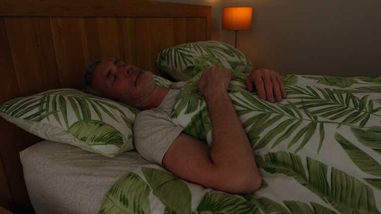man sleeping