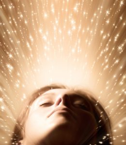 artistic image of a woman dreaming