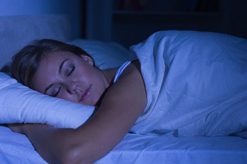 photo of a woman sleeping peacefully