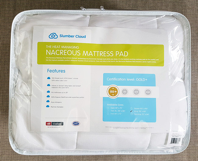 Slumber Cloud Cooling Mattress Pad Review