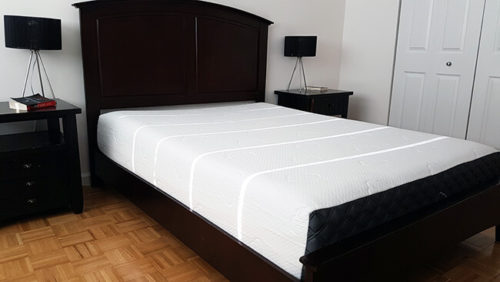 puffy mattress in a bedroom