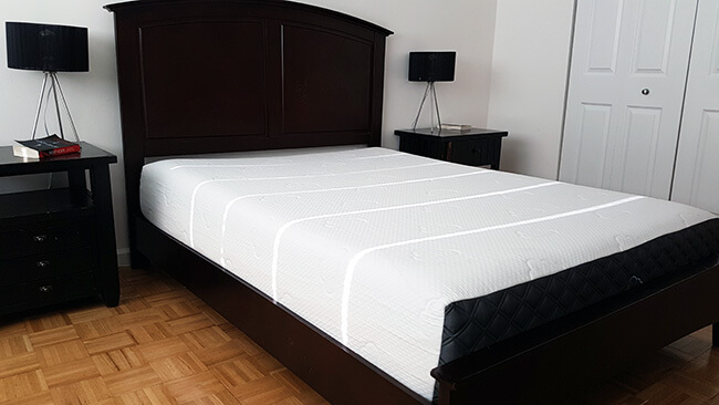 puffy mattress in a bedroom