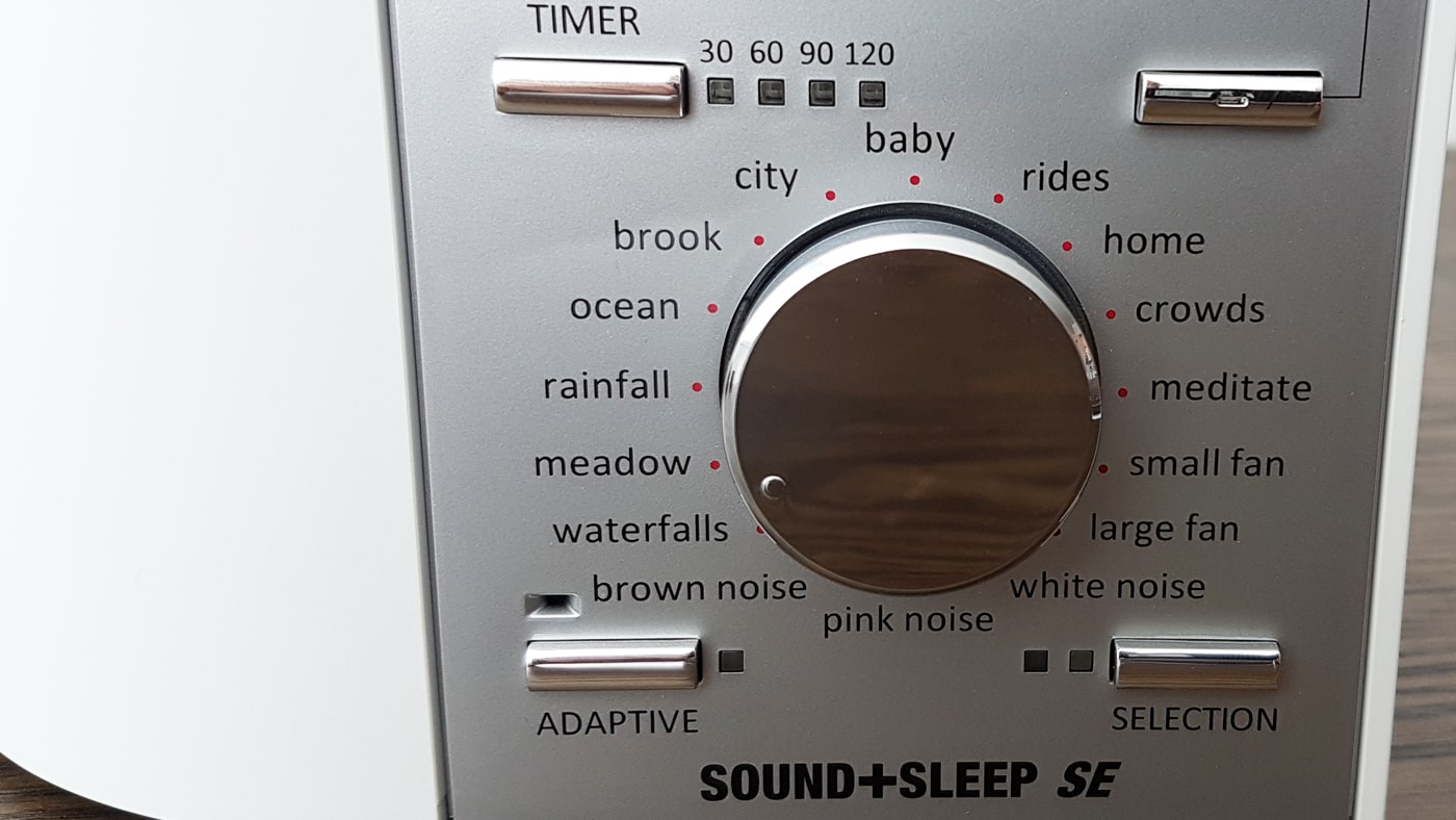 Sound+Sleep Special Edition buttons close up