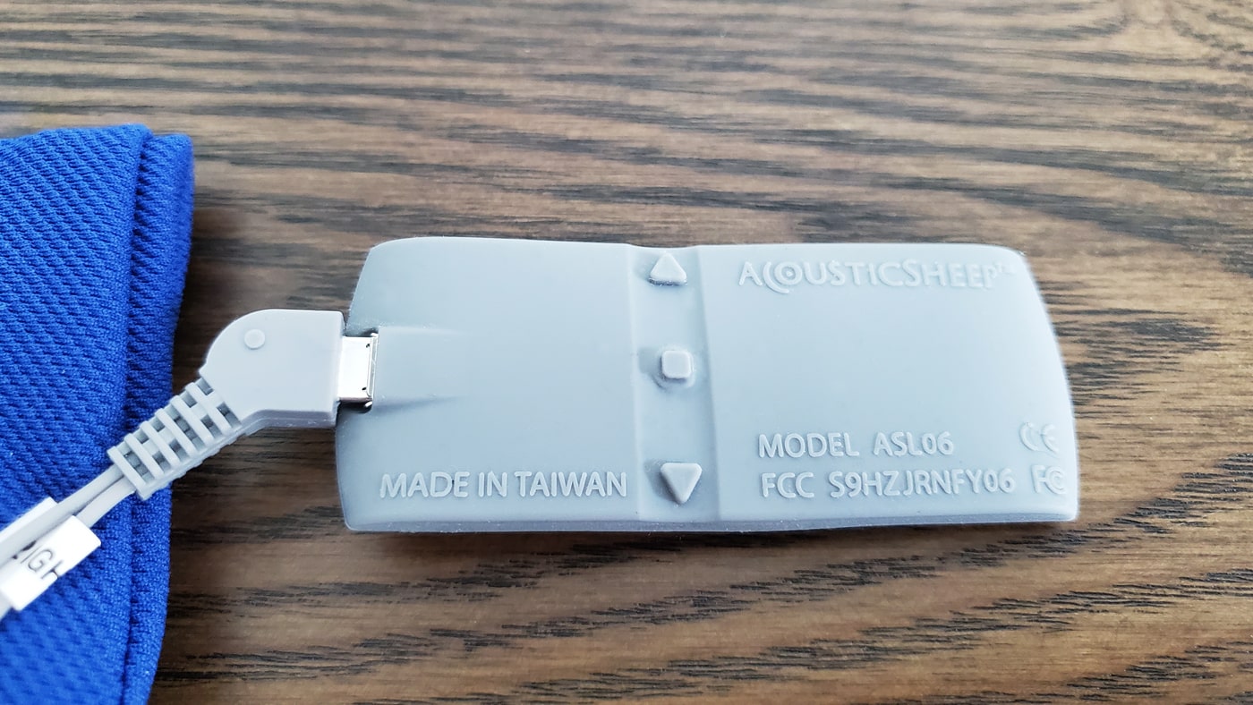 SleepPhones control module close up