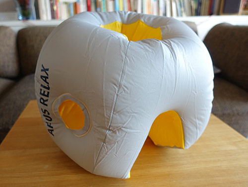 Inflatable Cube travel pillow