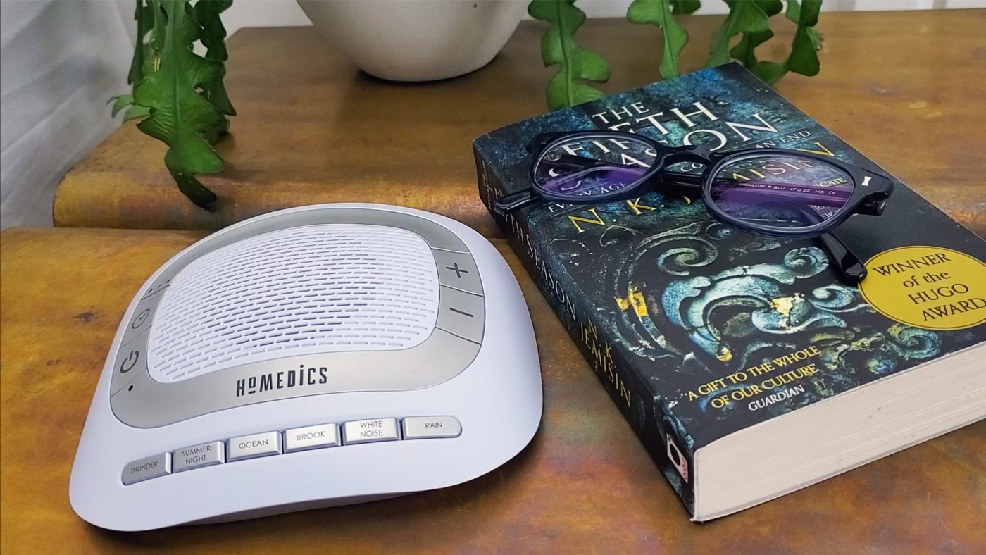 Homedics Sound Spa Rejuvenate on bedside table.jpg