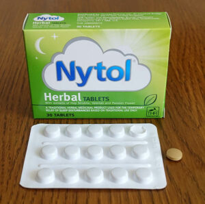 nytol herbal tablets with hops, passion flower and valerian