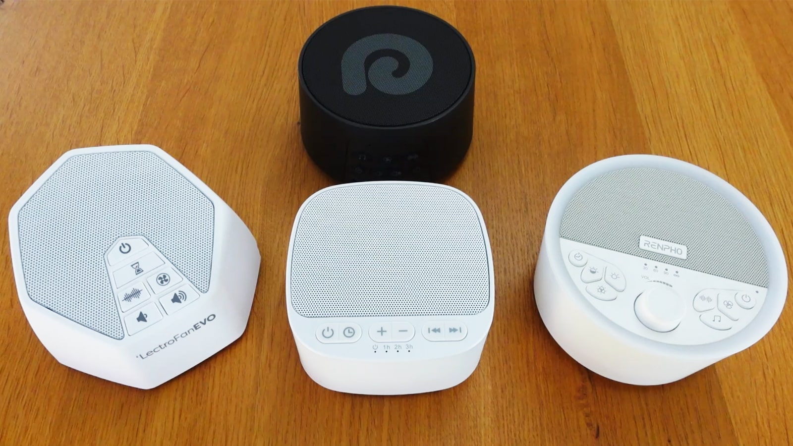 Dreamegg D3 pro, LectroFan Evo, Magicteam, and Renpho white noise machines