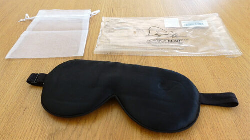 alaska bear sleep mask with packaging