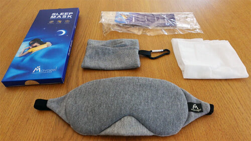 mavogel sleep mask, box and case