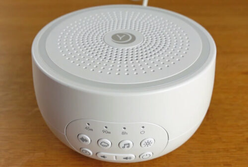 photo of the Yogasleep Dreamcenter sound machine