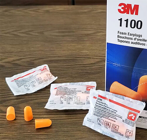 3M 1100 foam earplugs