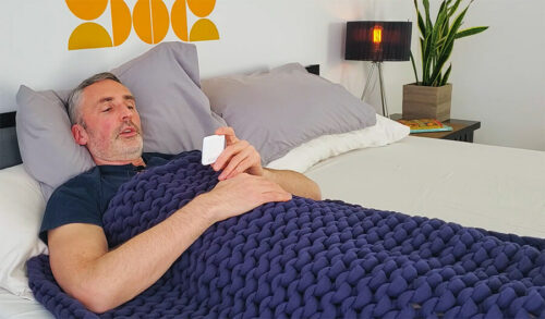 Bearaby Napper weighted blanket