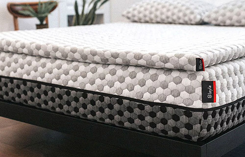 Layla copper infused memory foam mattress topper