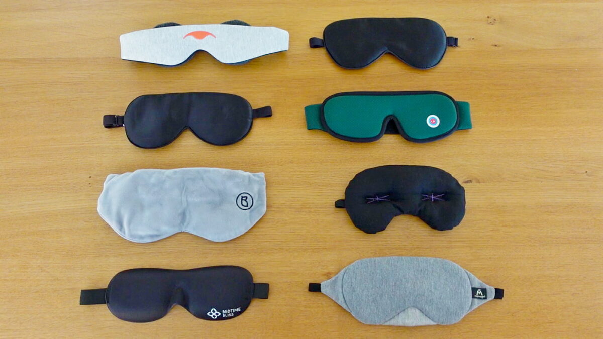 selection of eight sleep masks