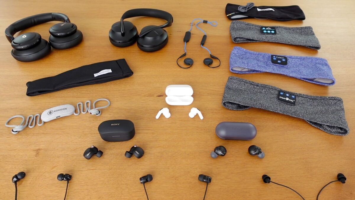 noise cancelling and sleep headphones