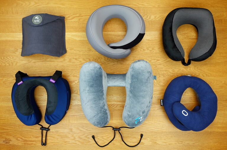 6 travel pillows