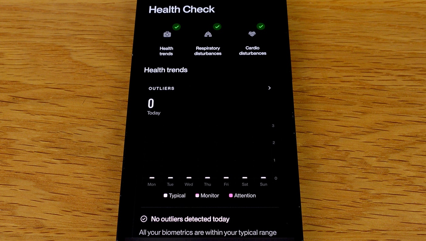 Pod 5 health check screen