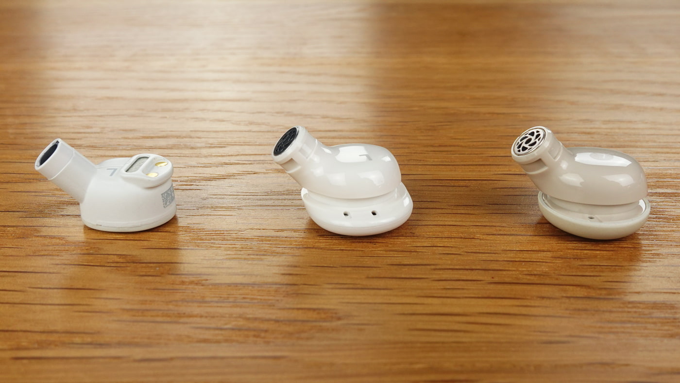 Ozlo Sleepbuds Soundcore Sleep A20 Soundcore Sleep A30 internal body comparison