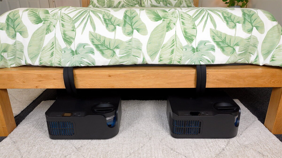 Chilipad 2.0 dual zones set up in a bedroom