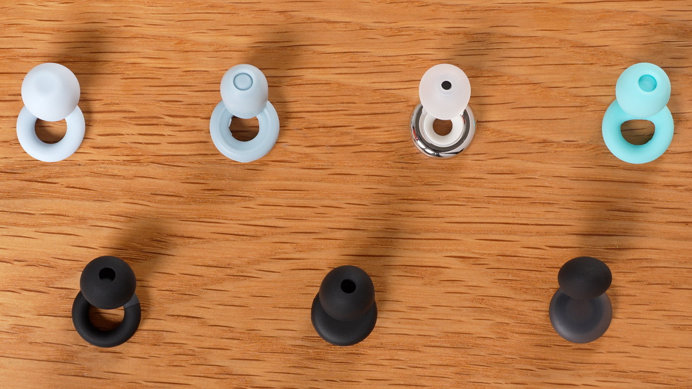7 earplugs: 3 original Loop and 4 low cost alternatives