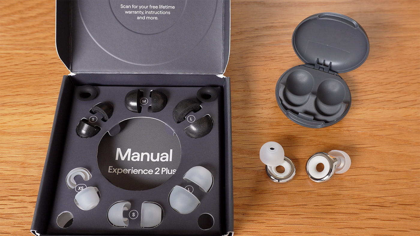 Loop Experience 2 Plus, spare tips, box, and case